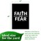 G128 Faith Over Fear Scripture Garden Flag 12x18 In Double Sided Bible Verses Yard Garden Lawn Decoration